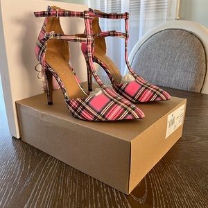 Jessica Simpson Pump Pink Plaid